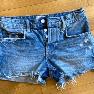 Free People We The Free button-fly Jean shorts